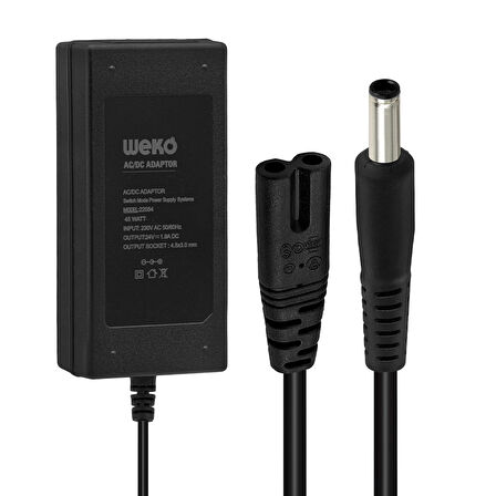 24 VOLT 1.9 AMPER 4.5X3.0MM UÇLU NOTEBOOK ADAPTÖR YERLİ ÜRETİM 