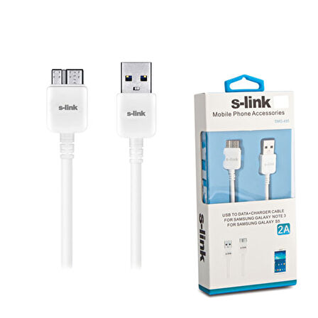 S-LINK SMG-495 NOTE3 DATA+ŞARJ KABLOSU 