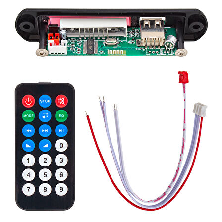 MAGICVOICE M515 OTO TEYP USB/SD/MIC/BLUETOOTH KUMANDALI MİKROFONLU OTO TEYP ÇEVİRİCİ DİJİTAL PLAYER BOARD (12V-500MA) 