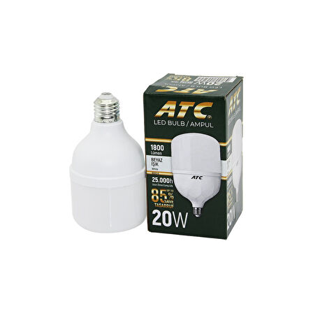 ATC-LW-20W  20W E27 TORCH LED BULB AMPUL BEYAZ 1800 LÜMEN - 25.000h (4694)