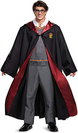 Harry Potter Gryffindor Cübbe Çocuk Boy - Harry Potter Kostümü 11-12 Yaş (4694)