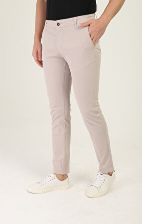 Erkek Likralı Esnek Pamuklu Chino Pantolon