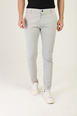 Erkek Likralı Esnek Pamuklu Chino Pantolon