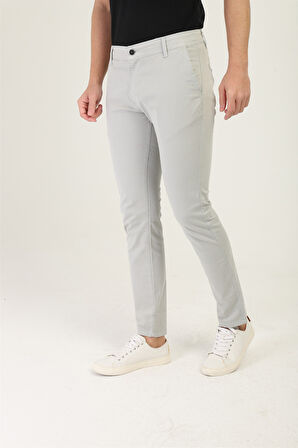 Erkek Likralı Esnek Pamuklu Chino Pantolon