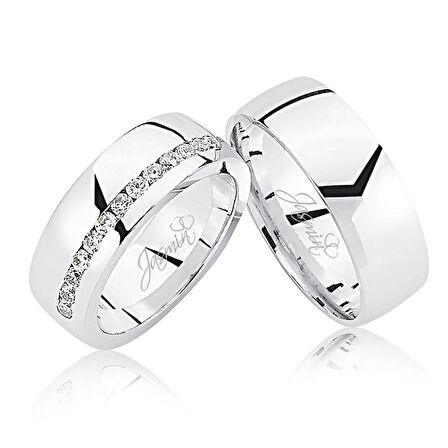 Taşlı Altın Alyans 1006