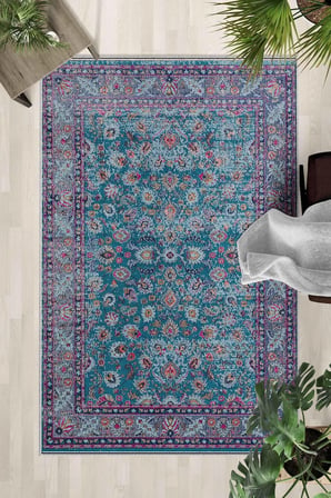 Kaymaz Taban Yıkanabilir Halı – Mutfak, Salon, Yatak Odası için Modern Dijital Baskı Halı (SLNHALI55
