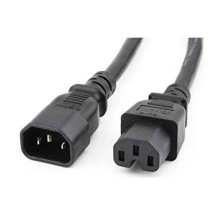 C14-C15 Soketli 3x1mm. 2 Metre Power-Güç Kablosu
