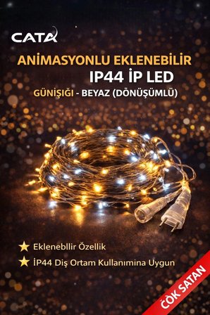 Cata CT-8502 Dekoratif Animasyonlu LED Sarmaşık 6 Metre Eklenebilir Işık
