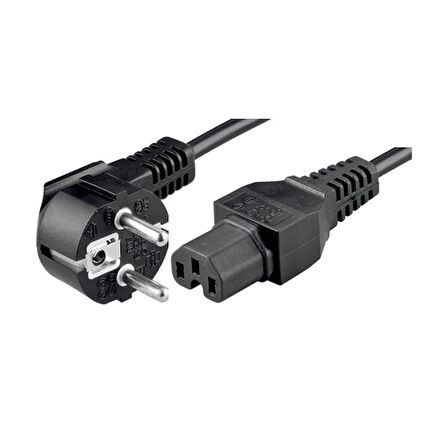 C15-Schuko Soketli 3x1mm. 2 Metre Power-Güç Kablosu