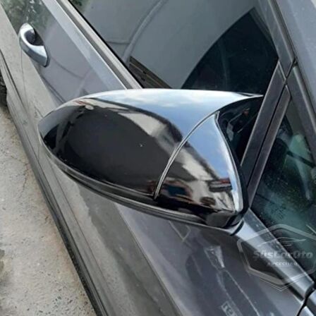 Vw Jetta MK6 2011 Sonrası Batman Yarasa Ayna Kapağı Piano Black ABS Plastik