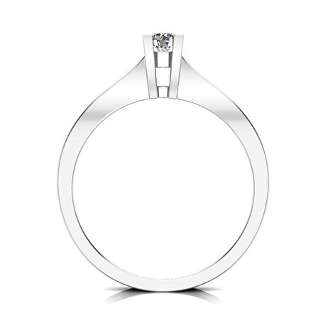 0,12 Karat Pırlanta Tektaş Yüzük