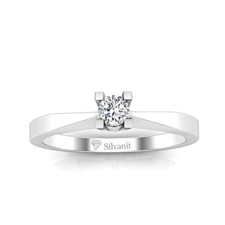 0,12 Karat Pırlanta Tektaş Yüzük