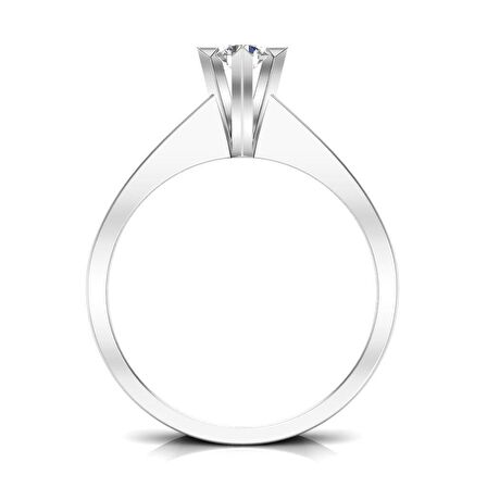 0,13 Karat Pırlanta Tektaş Yüzük