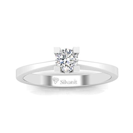 0,30 Karat F Renk Uluslararası Sertifikalı Pırlanta Tektaş Yüzük