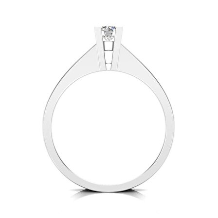0,30 Karat F Renk Uluslararası Sertifikalı Pırlanta Tektaş Yüzük