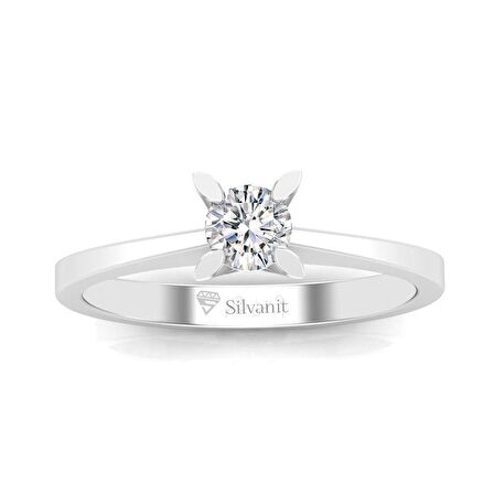 0,30 Karat F Renk Uluslararası Sertifikalı Pırlanta Tektaş Yüzük