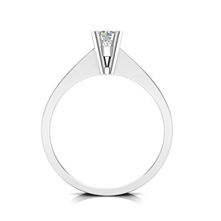 0,30 Karat F Renk Uluslararası Sertifikalı Pırlanta Tektaş Yüzük