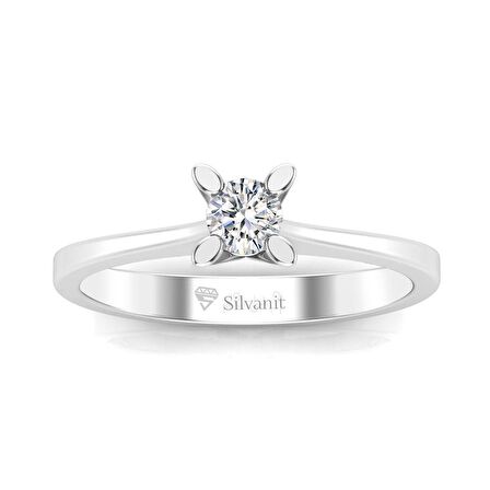 0,18 Karat Pırlanta Tektaş Yüzük