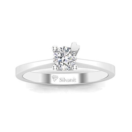 0.40 Karat G Renk Uluslararası Sertifikalı Pırlanta Tektaş Yüzük