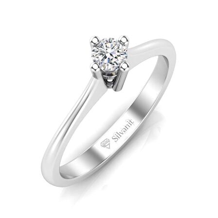 0,15 Karat Pırlanta Tektaş Yüzük