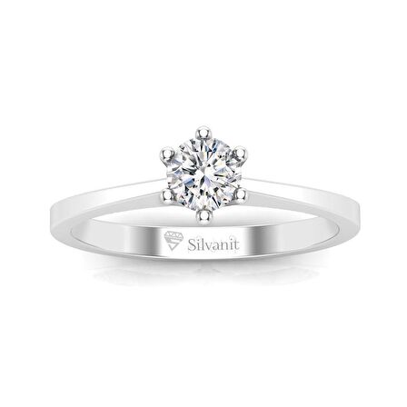 0,40 Karat F Renk Uluslararası Sertifikalı Pırlanta Tektaş Yüzük