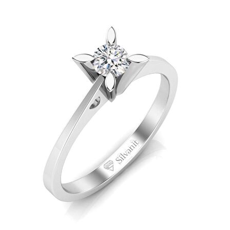 0,20 Karat Pırlanta Tektaş Yüzük