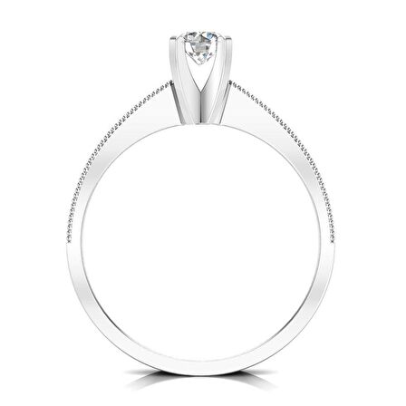 0,40 Karat Pırlantalı Tektaş Yüzük