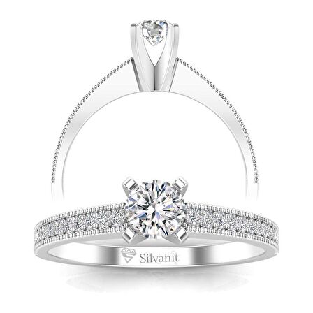 0,40 Karat Pırlantalı Tektaş Yüzük