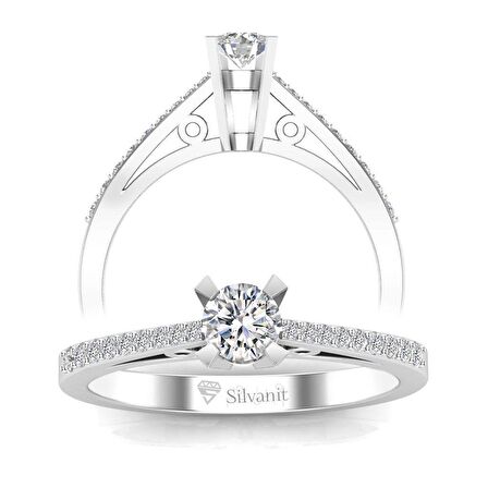 0,40 Karat Pırlanta Tektaş Yüzük