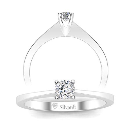 0,17 Karat Pırlanta Tektaş Yüzük