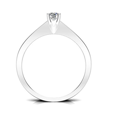 0,17 Karat Pırlanta Tektaş Yüzük