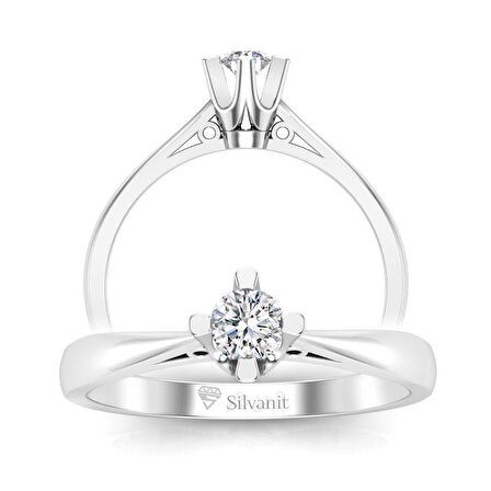 0,20 Karat Pırlanta Tektaş Yüzük