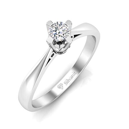 0,20 Karat Pırlanta Tektaş Yüzük