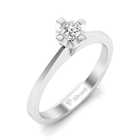 0,25 Karat Pırlanta Tektaş Yüzük