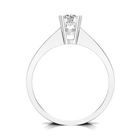 0,50 Karat G Renk Uluslararası Sertifikalı Pırlanta Tektaş Yüzük