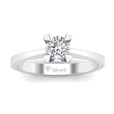 0,50 Karat G Renk Uluslararası Sertifikalı Pırlanta Tektaş Yüzük