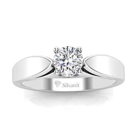 0,50 Karat G Renk Uluslararası Sertifikalı Pırlanta Tektaş Yüzük