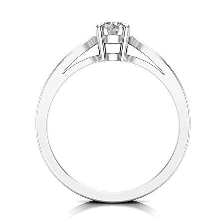 0,50 Karat G Renk Uluslararası Sertifikalı Pırlanta Tektaş Yüzük