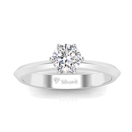 0,60 Karat G Renk Uluslararası Sertifikalı Pırlanta Tektaş Yüzük