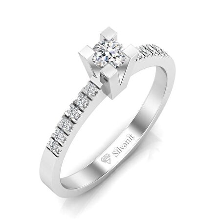 0,25 Karat Pırlanta Tektaş Yüzük