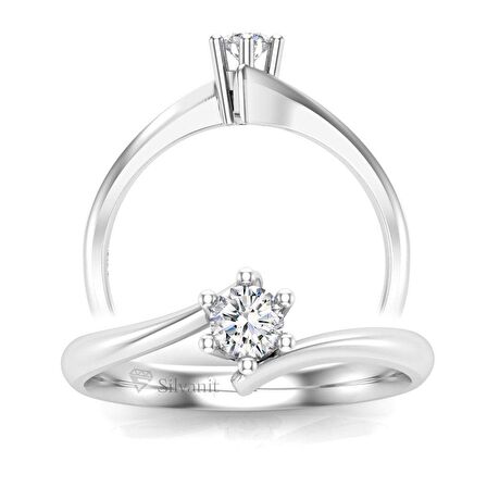 0,20 Karat Pırlanta Tektaş Yüzük