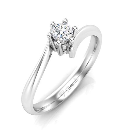 0,20 Karat Pırlanta Tektaş Yüzük