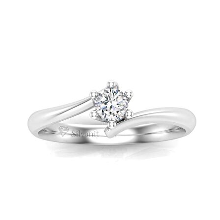 0,20 Karat Pırlanta Tektaş Yüzük