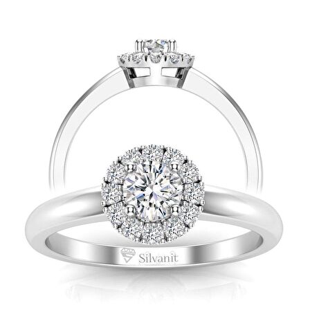 0,45 Karat G Renk Uluslararası Sertifikalı Pırlanta Yüzük