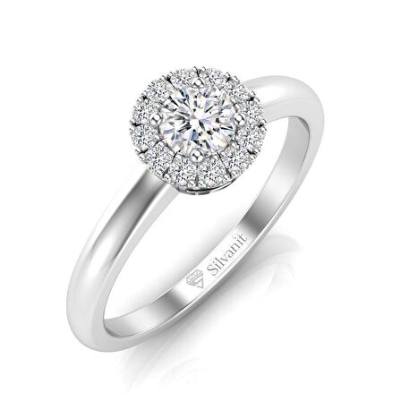 0,45 Karat G Renk Uluslararası Sertifikalı Pırlanta Yüzük