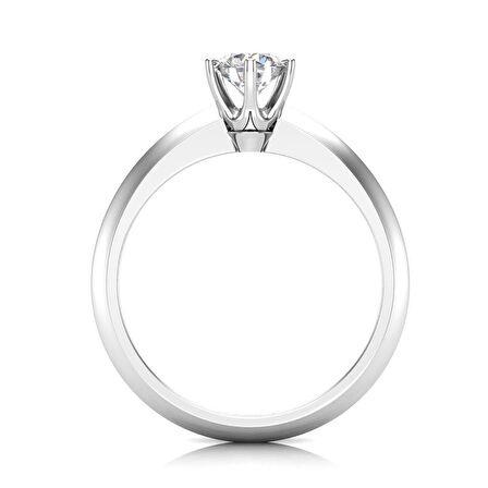 0,70 Karat H Renk Uluslararası Sertifikalı Pırlanta Tektaş Yüzük