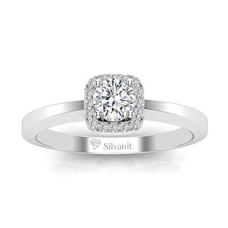 0,45 Karat G Renk Uluslararası Sertifikalı Pırlanta Tektaş Yüzük