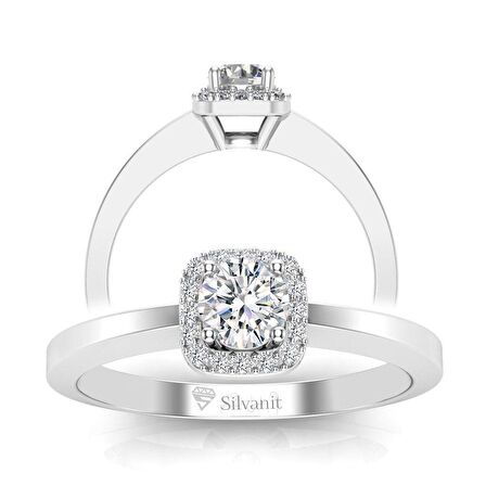 0,45 Karat G Renk Uluslararası Sertifikalı Pırlanta Tektaş Yüzük