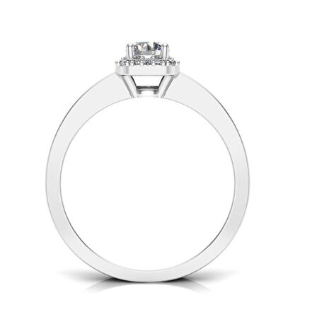 0,45 Karat G Renk Uluslararası Sertifikalı Pırlanta Tektaş Yüzük