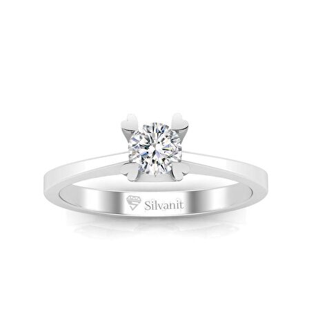 0.40 Karat G Renk Uluslararası Sertifikalı Pırlanta Tektaş Yüzük